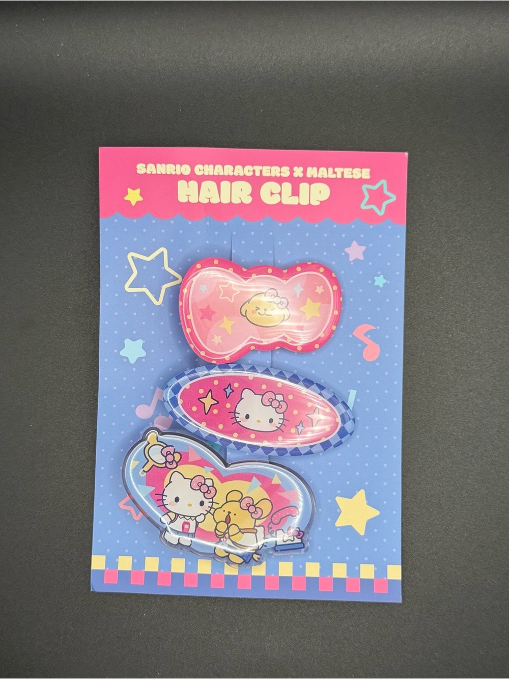 Sanrio X Maltese Hello Kitty hair clips (price for set) hc28